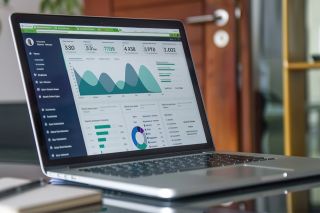 © NooPaew - stock.adobe.com Foto: Laptop mit Statistiken